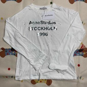 Acne Studios White top with Silver Accents